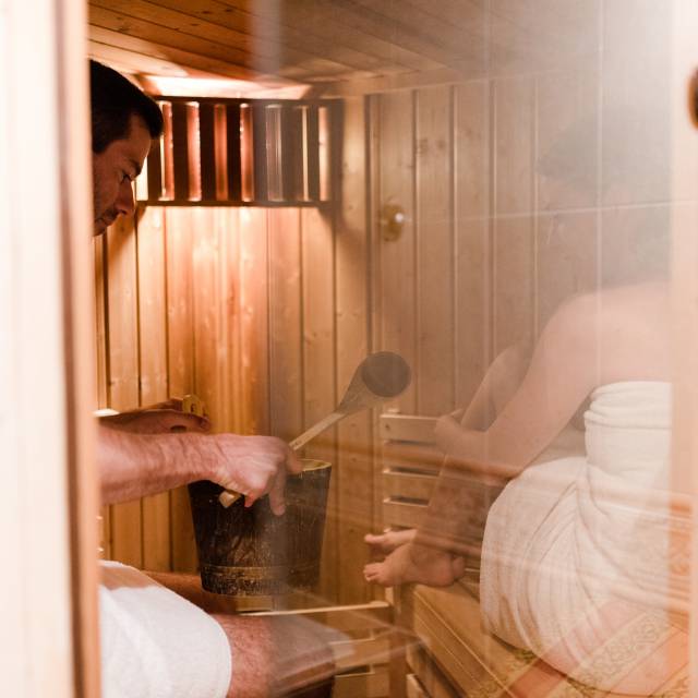 Saunaaufguss im Hotel