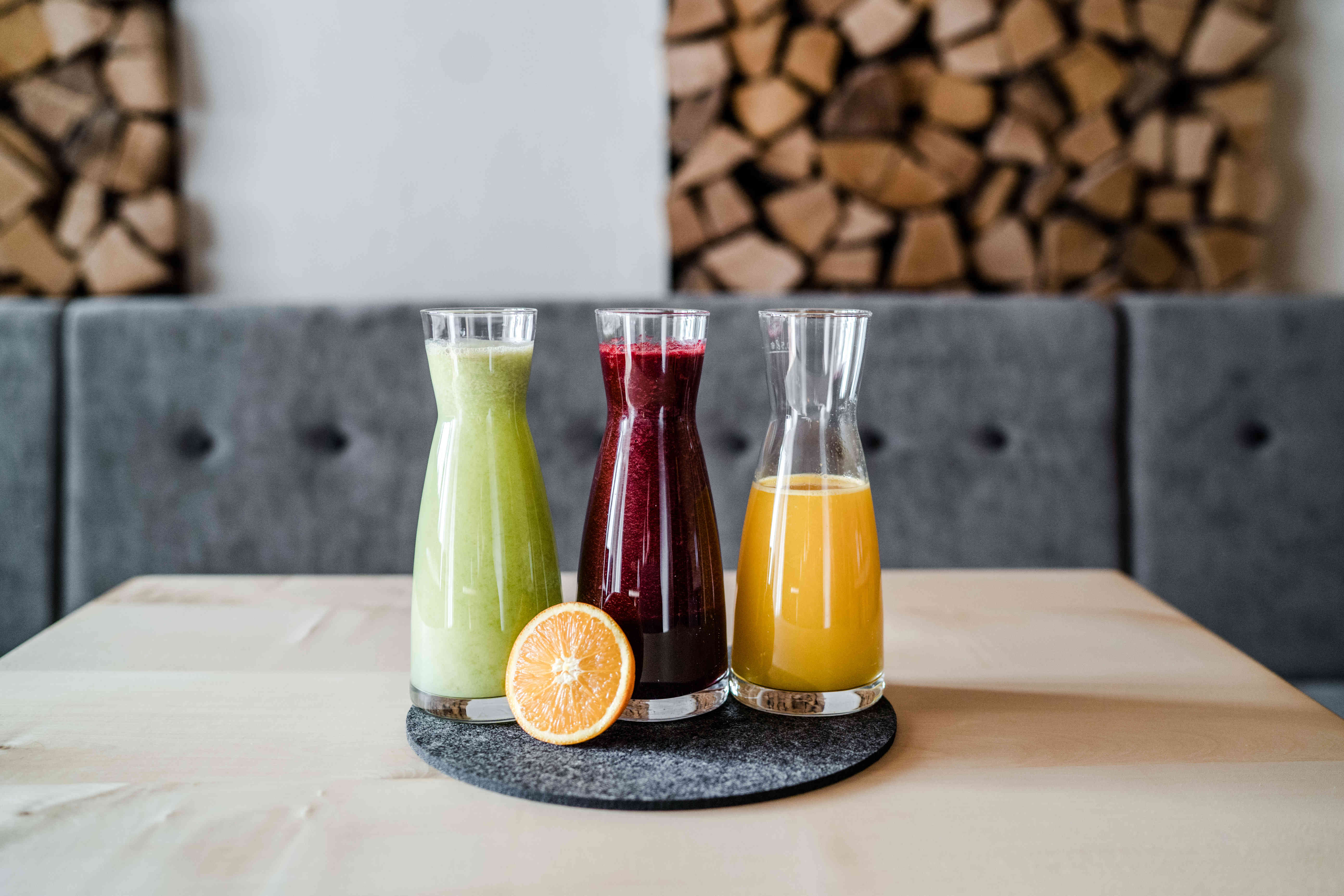 Frisch gepresste Obst- und Gemüsesäfte beim Heilfasten im Antoniushof